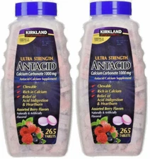 530 Tablets Kirkland Signature Antacid Ultra Strength 1000 mg Generic Tums