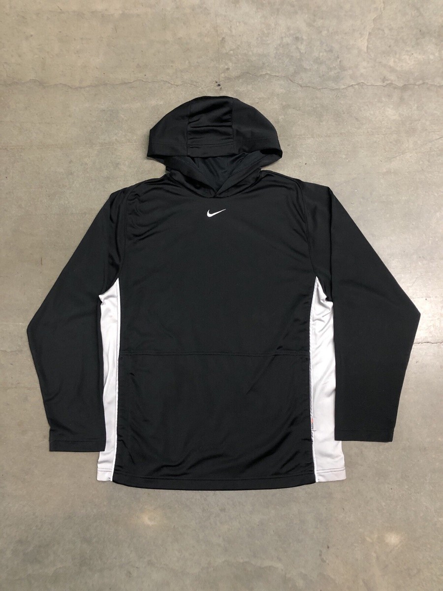 Vintage Y2K Nike Hoops Center Swoosh Pullover Hoodie Men's Large
