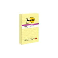 Post-it Super Sticky Notes 660-3SSCY, 4 in x 6 in 101 mm x 152 mm