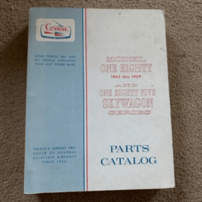 Cessna Model One Eighty 1963-1969 And One Eighty Five Skywagon Parts Catalog