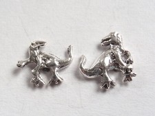 Tyrannosaurus Rex Dinosaur 925 Sterling Silver Stud Earrings