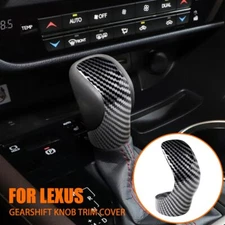 For LEXUS ES GS IS NX RC Accessories Carbon Fiber Car Gear Shift Knob Cover Trim