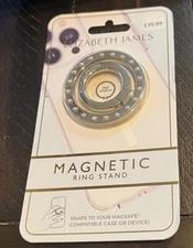 Elizabeth James Magnetic Ring Stand and Phone Grip - Champagne Crystal