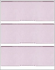 2500 Blank Check Stock Paper - 3 Checks Per Page - QuickBooks - Burgundy Diamond