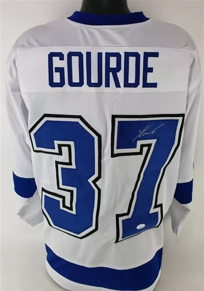 Adidas Tampa Bay Lightning No37 Yanni Gourde Camo Authentic 2017 Veterans Day Stitched NHL Jersey