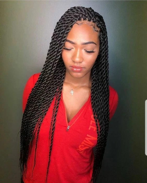 Long Senegal Twist Braids Lace Front Wigs Big Box Braid Wig Twist Braids  Wigs US