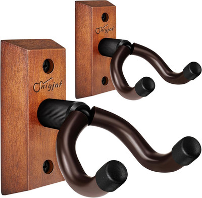 Guitar Wall Mount 2 Pack, Guitar Wall Hanger, Guitar Hanger Wall Hook Holder Sta