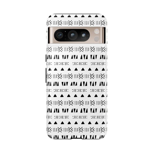 Black and White Southwestern Aztec Pattern Google Pixel Tough Cases - 第 38/131 張圖片