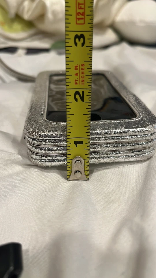 Серебряный блестящий милый справедливость 2-в-1 iPhone 5/SE чехол/бумажник - Изображение 3 из 4