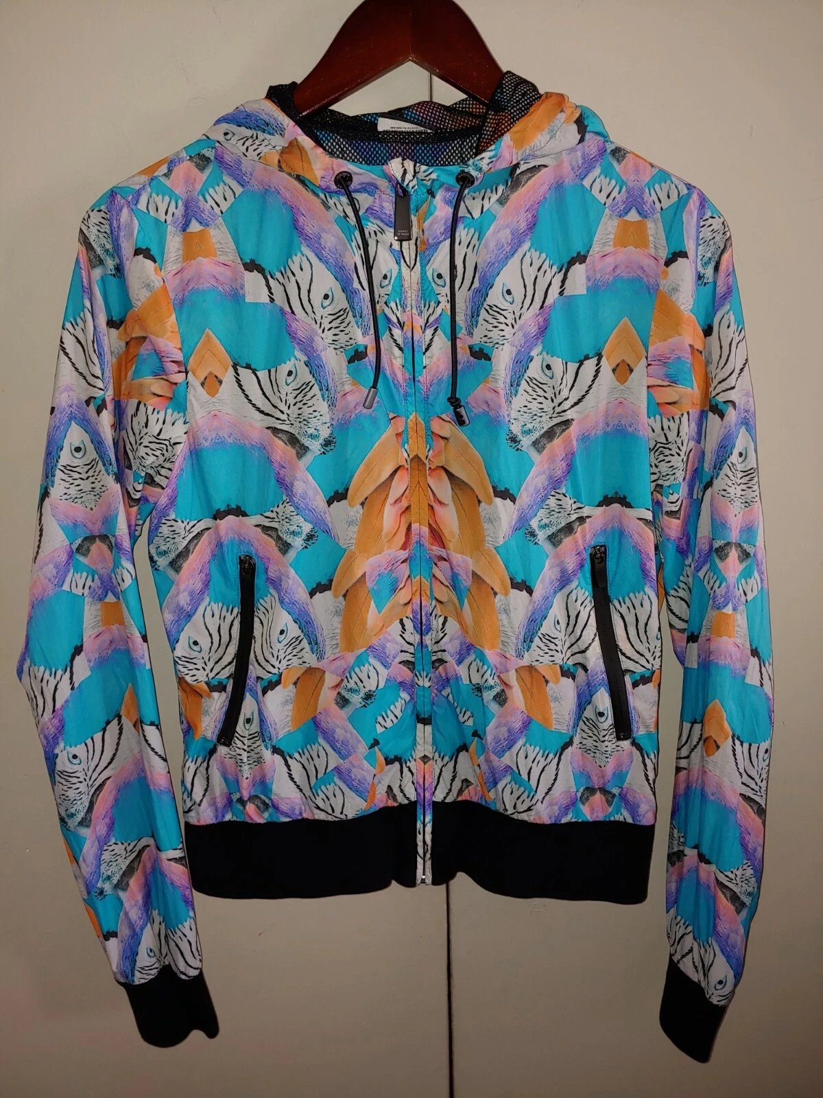 Giacca a vento donna Marcelo Burlon County Of Milan leggera S SPEDIZIONE VELOCE