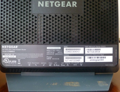 NETGEAR Nighthawk AC1900 C7000v2 Kabel WLAN Modem Router-Nowy-Nigdy nie używany-OpenBox - Zdjęcie 8 z 19