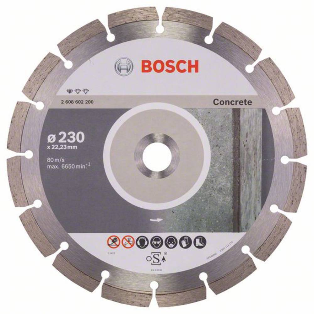 Bosch Accessories 2608602200 Standard for Concrete 230 x 22,23 Disco diamantato