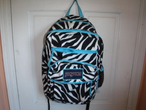 Pre Owned Back to School Zebra Pattern Jansport Ba