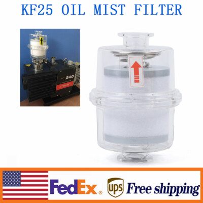 Oil Mist Filter for Vacuum Pump Fume Separator Exhaust Filter KF25 Interface TOP