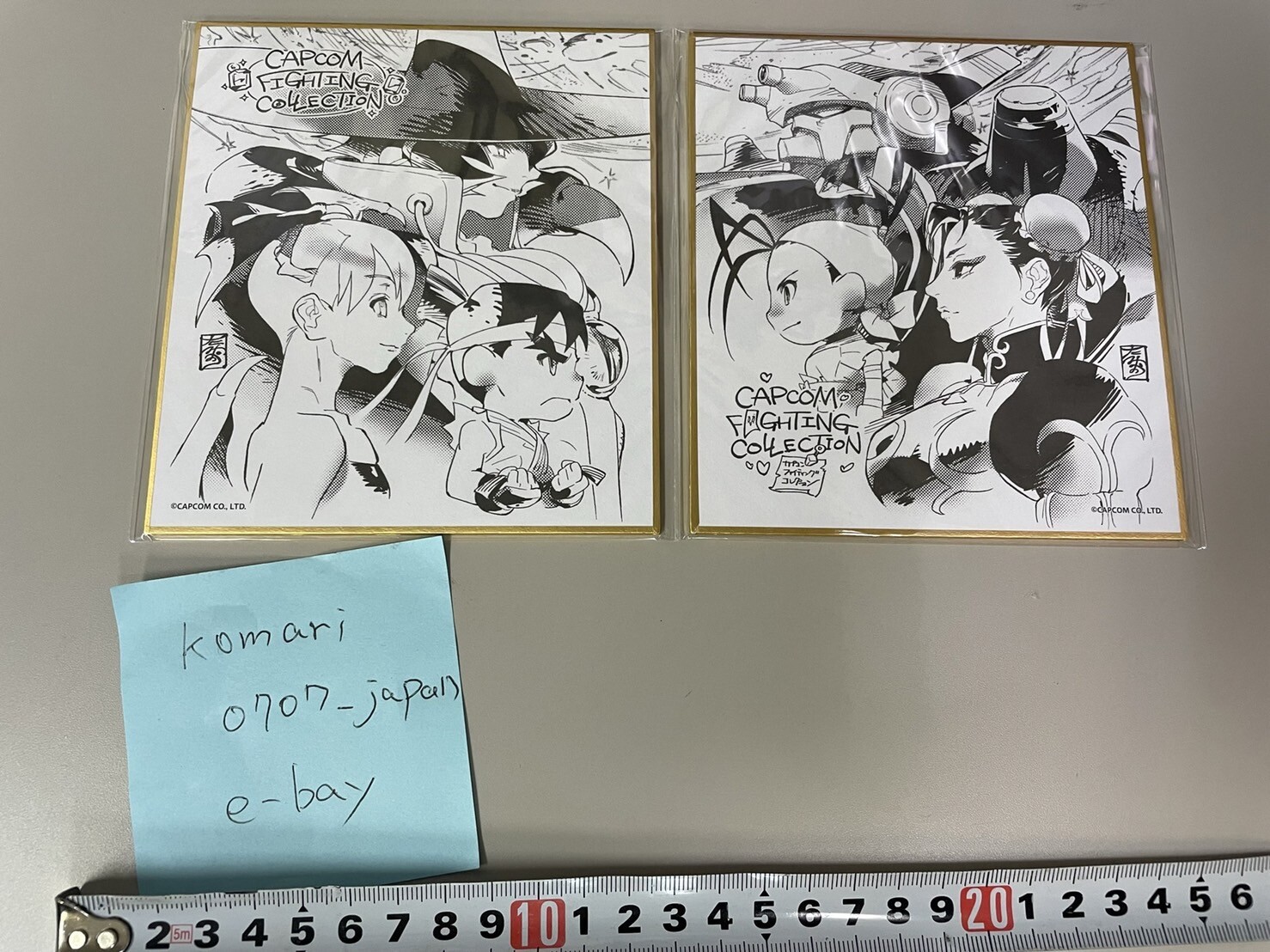 Fighting Collection e-capcom limited shikishi art board 2 set street fighter  ryu | eBay
