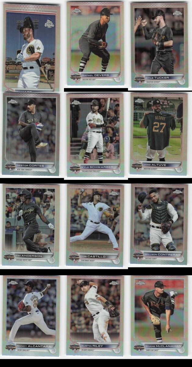12) 2022 Topps Chrome Update Series - 2022 All-Star Game Lot