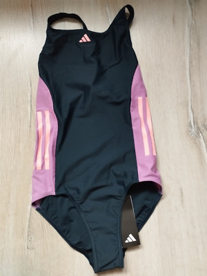 Badeanzug Mädchen Adidas neu Bademode 110 116 140 164 Sport Schwimmen lila pink