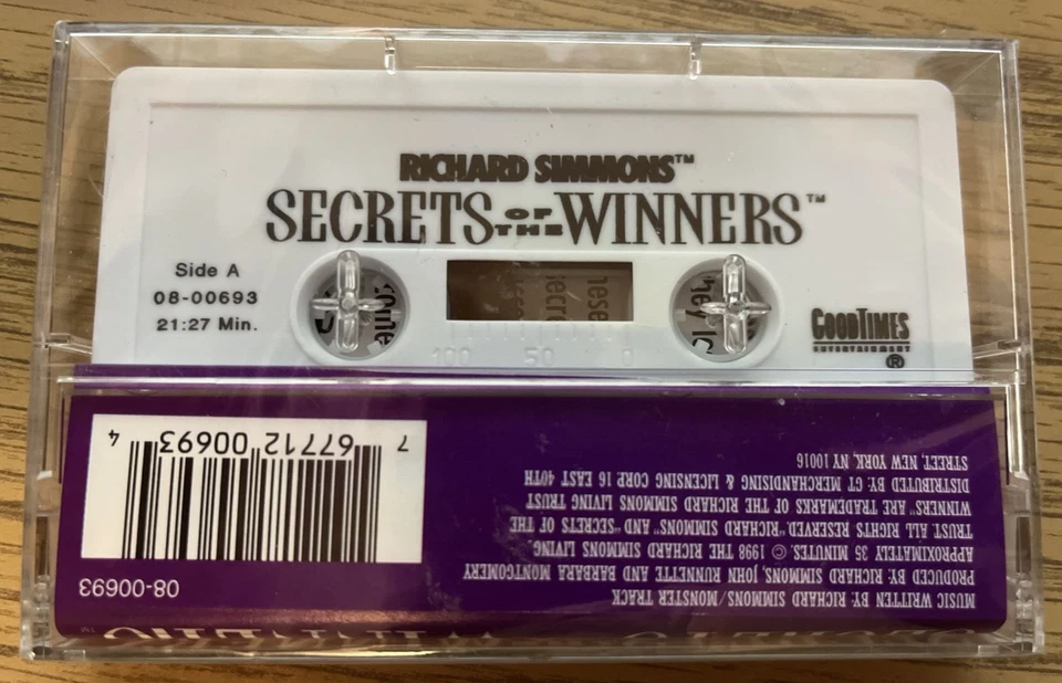 Richard Simmons Secrets of the Winners Cassette Tape 1998 New & Factory Sealed - Image 2 of 3
