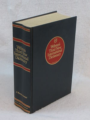 WEBSTER'S THIRD NEW INTERNATIONAL DICTIONARY Unabridged c. 1976