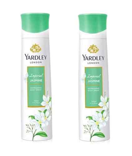Yardley London Imperial Jasmine Deodorant Body Spray 150ml Each Pack Of 2 - Picture 2 of 8