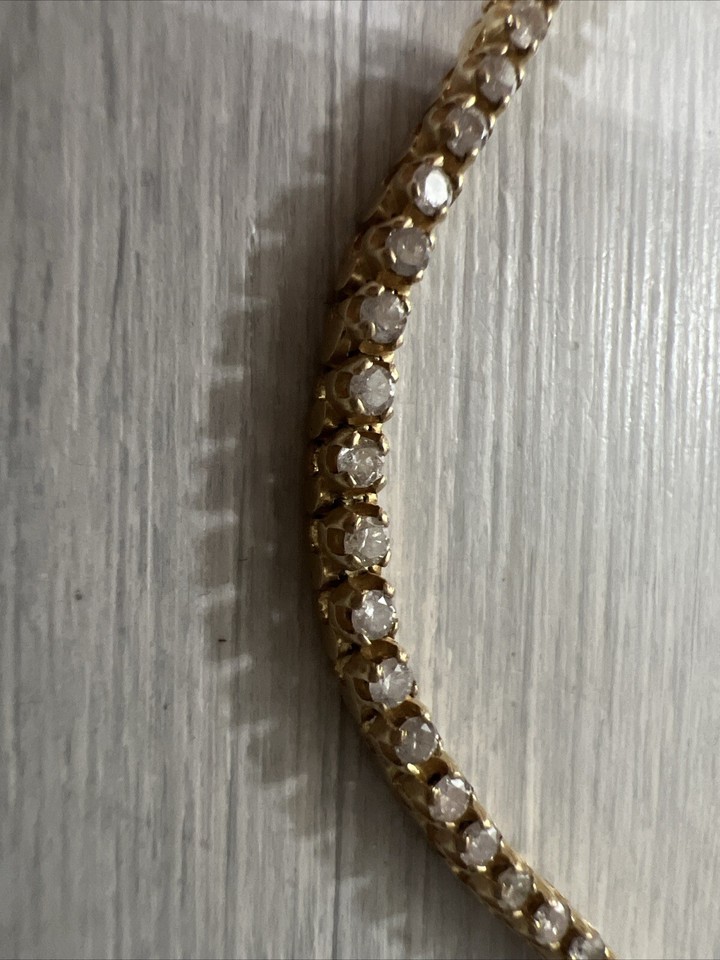 14k yellow gold tennis Bracelet 1 ct. tw eBay
