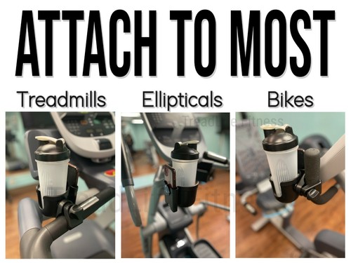 Cardio Buddy - Treadmill Elliptical Exercise Bike Water bottle Holder Attachment - Picture 2 of 3