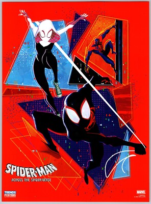 Spider-Gwen 2099 Miles Spider-Man Across Spider-Verse Poster Art PROMO Pin-Up