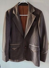 Pioneer Wear Men  s  Leather Trimmed Jacket  Size 38  Good Condition