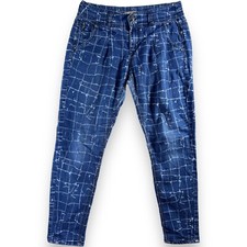 Cache Cache Womens Size 8 Blue Denim Straight Leg Jeans My Pretty Denim Retro