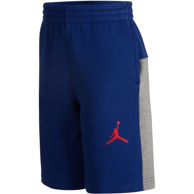 JORDAN Boy's FAST Fleece Shorts ** DEEP ROYAL BLUE/GREY S, M, L