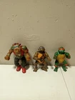 Vintage  Teenage Mutant Ninja Turtles Lot Of 3-1988 Playmates