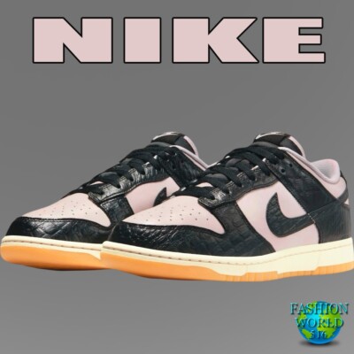 Nike Dunk Low Retro LTD Men's Croc Skin Shoes Size 11.5 Platinum Violet/Black