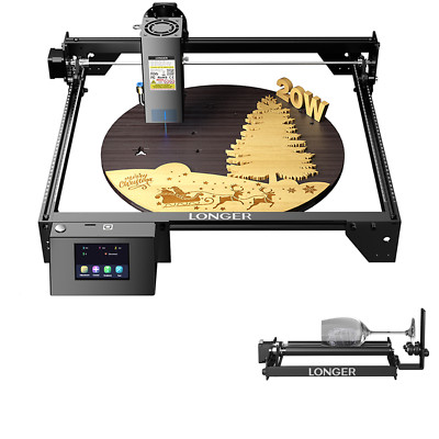 LONGER RAY5 20W Laser Machine, 24000mm/min Speed, with Roller Kit