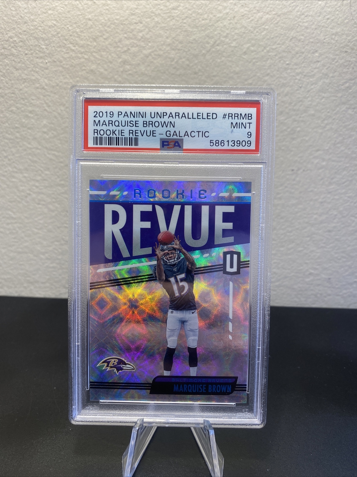 Marquise Brown Panini Unparalleled Rookie Revue #RRMB Galactic