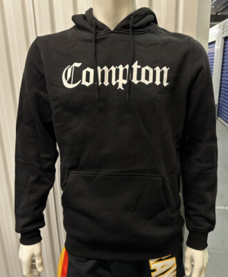 Mister Tee Hoodie Compton Hoody Black Size Large UK