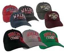 New Unisex Wales Cymru Distressed 1056 Embroidered Welsh Baseball Caps Hats