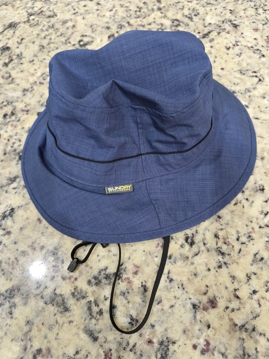 Sun Day Afternoons Hat Cap Mens M Boonie Safari Bucket Blue Casual