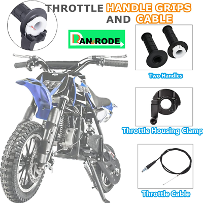 Trail 200 Throttle Grip Throttle Cable Clamp Kit For Coleman CT200U Mini Bike Trail 200 (196cc) - Front Mount, Black, Easy Install 196cc Mini Bike Parts - Foto 3