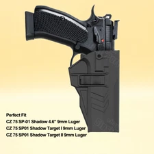 CZ 75 SP01 Phantom 9mm Holster For CZ 75 SP01 Shadow Target II 75 SP01 Tactical