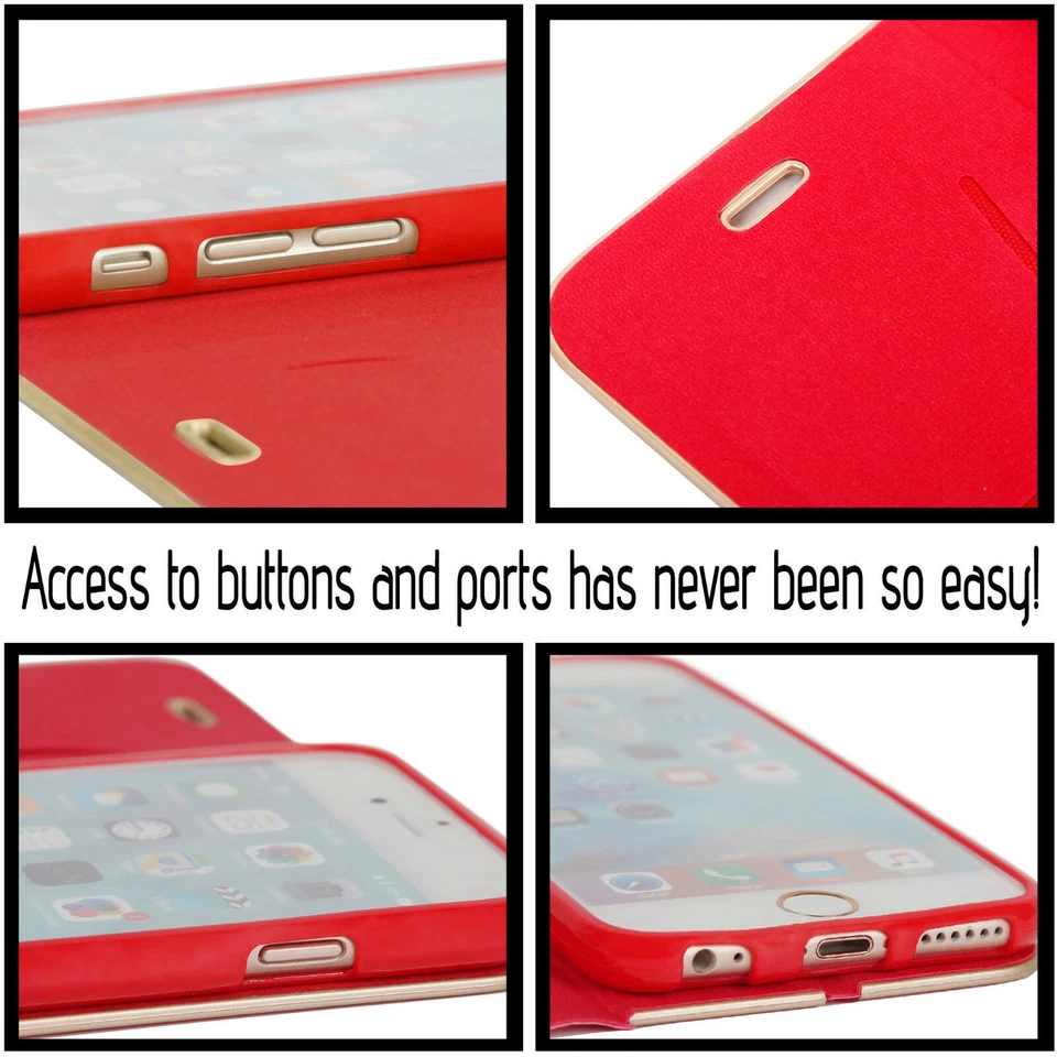 Gorilla Tech Ultra Slim Book Magnetic Flip Cover Leather Case for iPhone Galaxy - Image 3 of 4