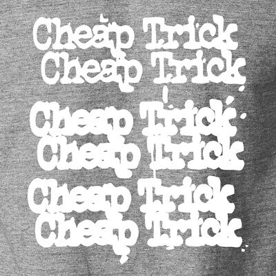 Cheap Trick Checkerboard Shamrock Adult T Shirt Rock Music