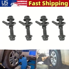 4PCS Front Wheels Cam Bolt Kit Adjustable Camber Correction Alignment Bolts 12mm