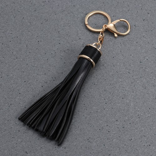 Tassel Keychain Pu Pendant Keyrings for Women Car Keys Bag Charm Miss