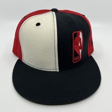 Chicago Bulls NBA New Era 59Fifty Fitted Hat Cap Size 7 3/4 Red White Black