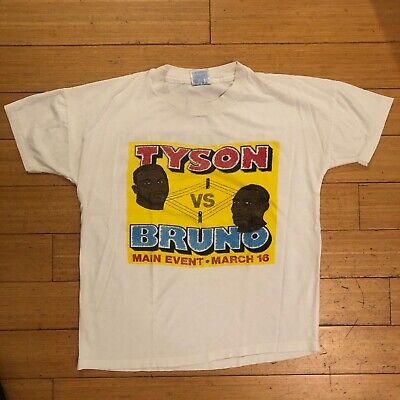 Tyson VS Bruno 1996 Fight Vintage T Shirt, size Small | eBay Tyson VS Bruno 1996 Fight Vintage T Shirt, size Small | eBay
