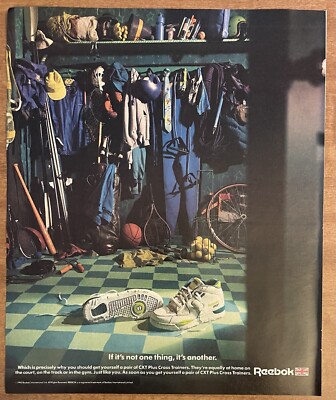 1990 Reebok CXT Plus Cross Trainers Sneakers Shoes Sports 90s Print Ad
