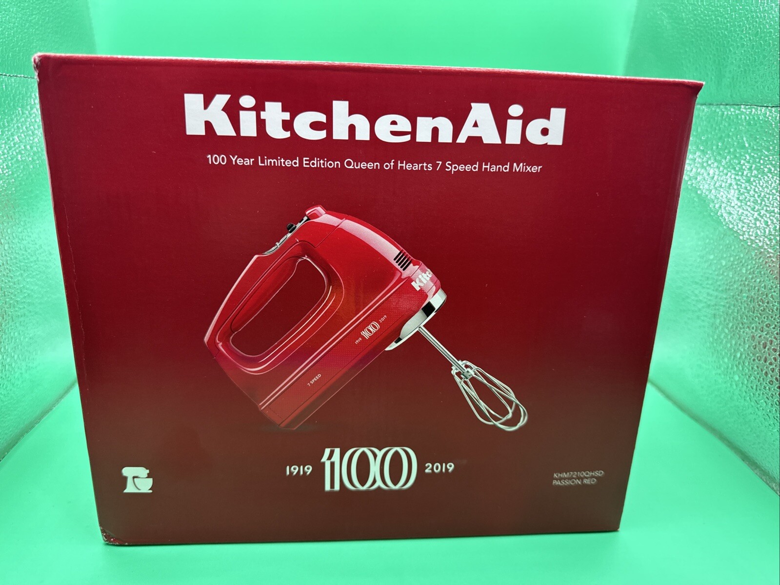 KitchenAid KHM7210QHSD 100 Year Limited Edition Queen of Hearts Hand Mixer, 7Spd