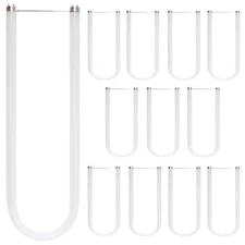 12Pack T8 U-Bend Fluorescent Tube, 6500K Daylight, 32 Watts, 3000LM, E26 G13