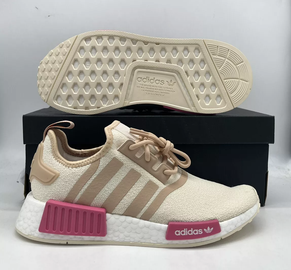 Originals NMD R1 Running Shoes Blush Cloud White GZ7998 Womens |