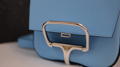 Hermes Della Cavalleria Mini Shoulder Bag Celeste | eBay